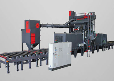 Steel Profile Industrial Sand Blasting Machine With Projectile Circulation System