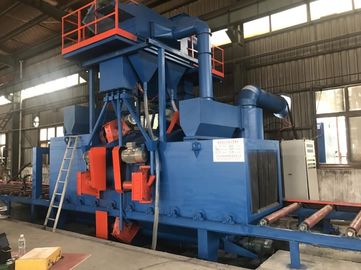 Industrial Automatic Blasting Machine , Abrasive Blasting Equipment Roller Conveying Pass Through