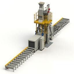 High Power H Beam Shot Blasting Machine , Shot Peening Machine Stress Relieving
